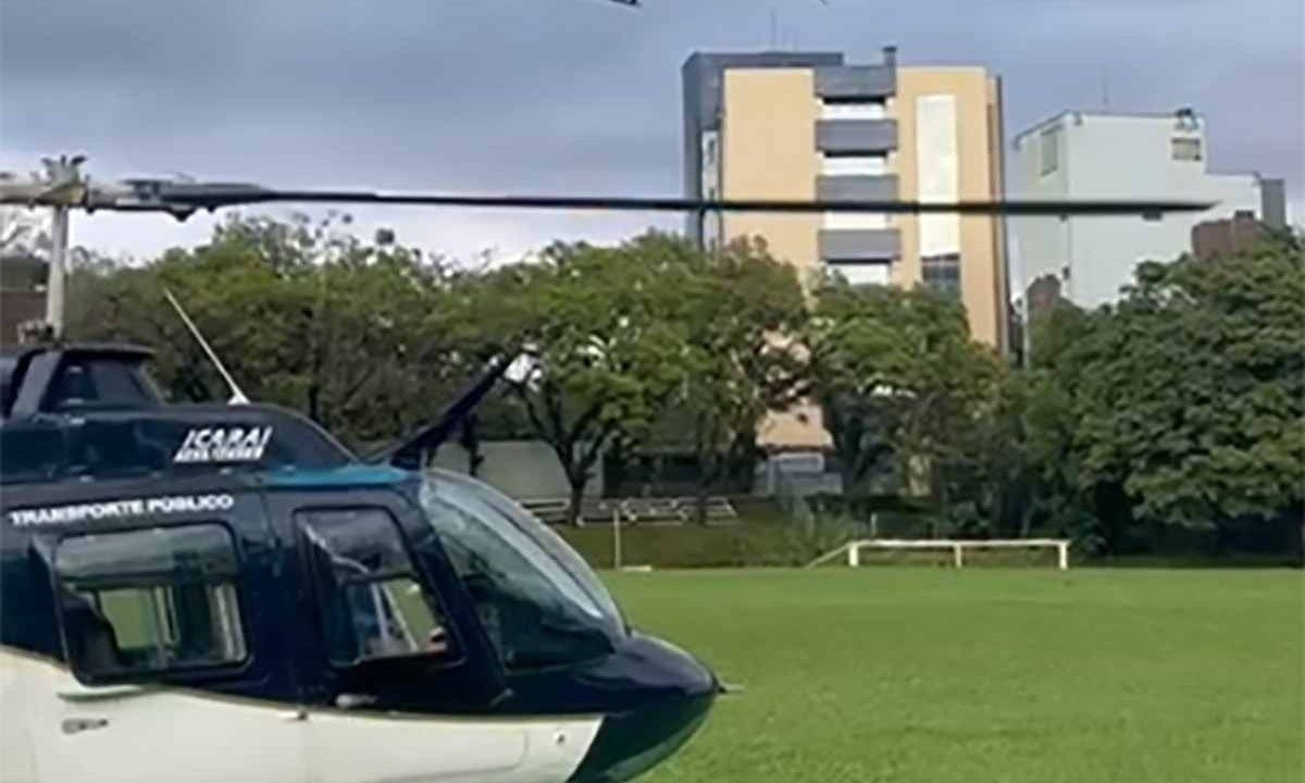 Helicópteros civis e pilotos se mobilizam para ajudar no socorro ao Rio Grande do Sul  -  (crédito: Divulgação)