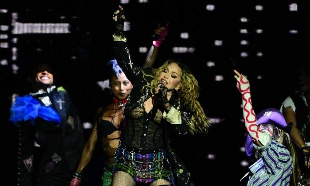 Madonna deve dividir a colocação com o festival Monsters of Rock, que também reuniu cerca de 1,6 milhão de pessoas em Moscou, em 1991 -  (crédito: Pablo Porciuncula/AFP)