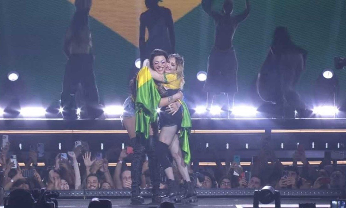 Madonna agradeceu ao Brasil e afirmou que "a culpa é do Rio" -  (crédito: Redes sociais/Reprodução)