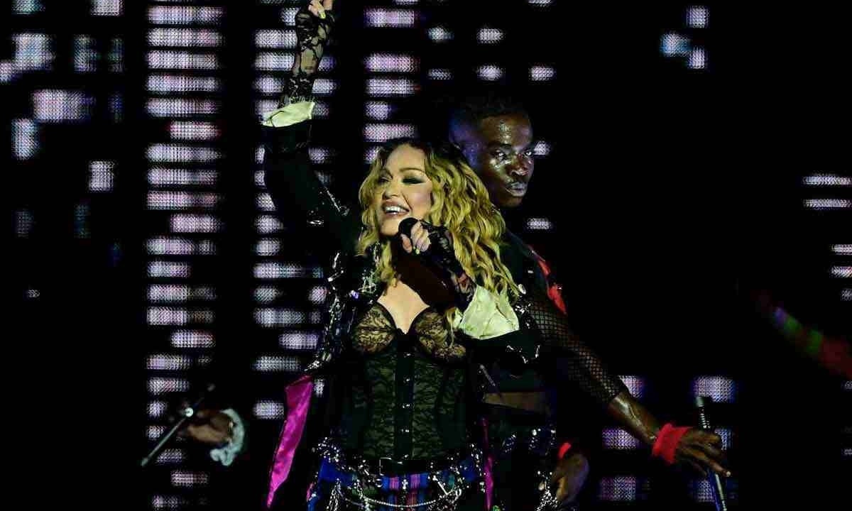 O show de Madonna no Rio, no último sábado, fez um passeio por sua carreira e, por extensão, pela história do pop -  (crédito: Pablo Porciuncula / AFP)