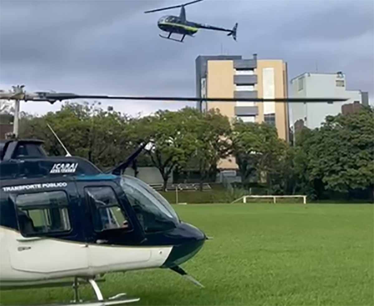 Helicópteros particulares de todo Brasil voam em socorro às vítimas do RS