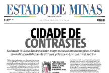Confira a capa do Estado de Minas do dia 06/05/2024
