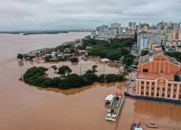 Rio Grande do Sul vive sua maior tragédia climática -  (crédito: GOVRS/REPRODUÇÃO)