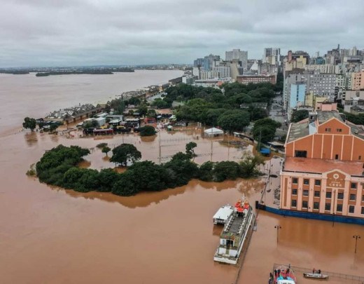 Rio Grande do Sul vive sua maior tragédia climática -  (crédito: GOVRS/REPRODUÇÃO)