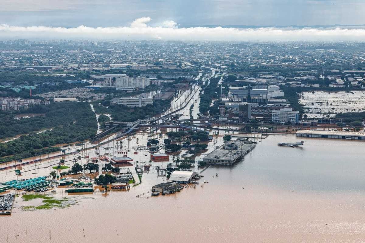 Temporais no RS: veja as imagens do aeroporto de Porto Alegre