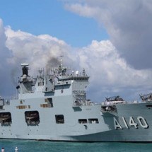 Marinha envia maior navio de guerra da América Latina para ajudar o RS - Divulgação/Marinha