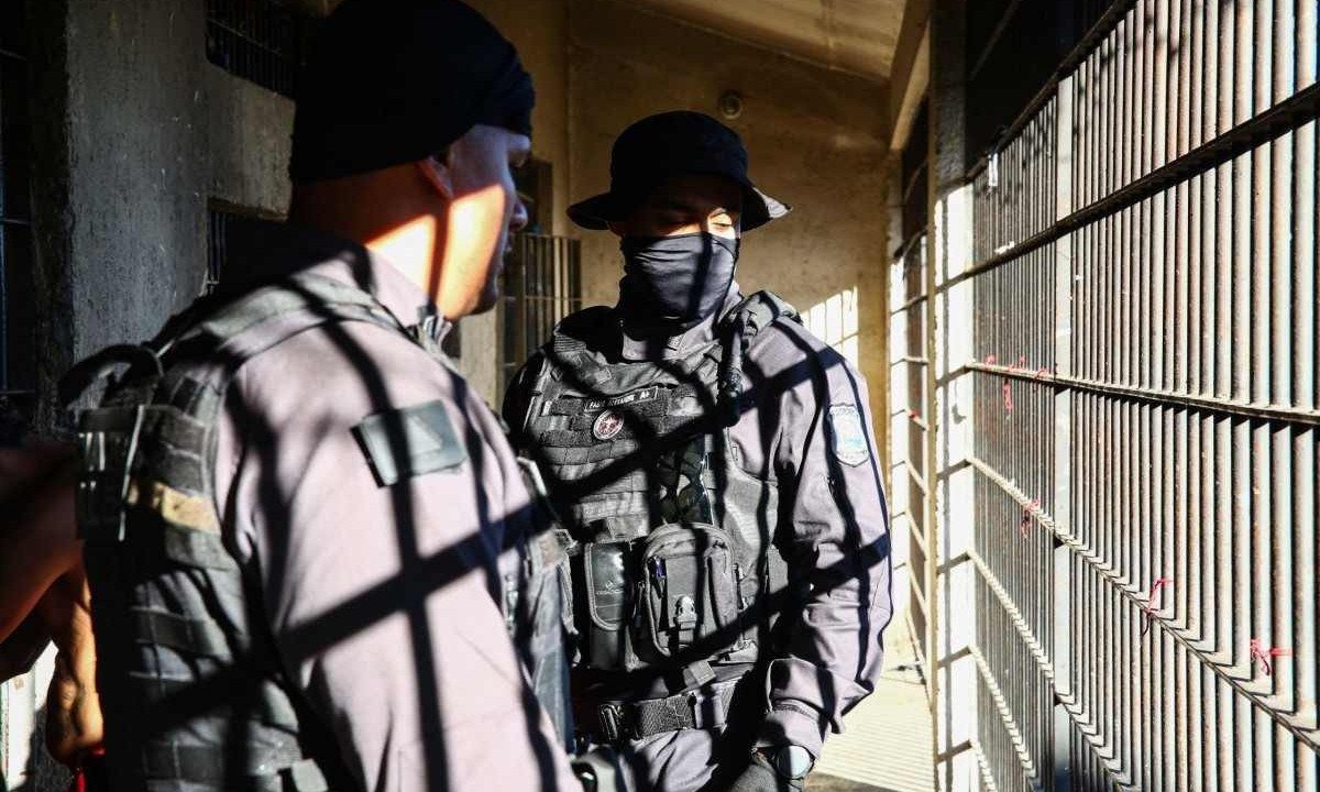 A droga K pode estar por trás de mortes de detentos em presídios da Grande BH  -  (crédito: Tiago Ciccarini / Sejusp)