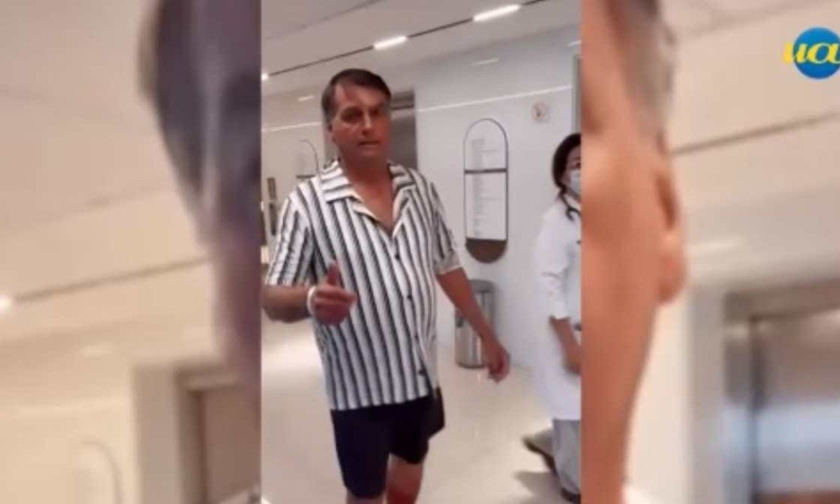 Ex-presidente Jair Bolsonaro está hospitalizando em tratamento para erisipela -  (crédito: Reprodução/Redes Sociais)