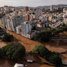Nível do Guaíba diminui 17cm e chega ao menor nível desde sábado - Nelson ALMEIDA/AFP