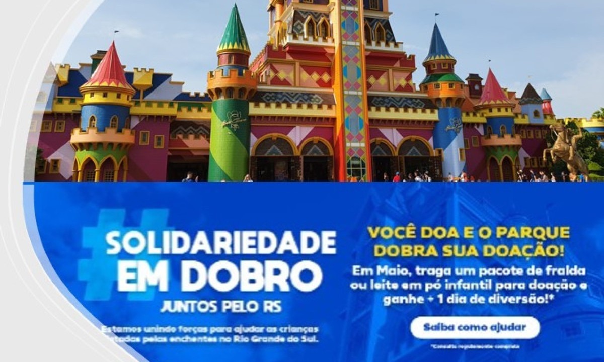 Beto Carrero World: solidariedade em dobro -  (crédito: Uai Turismo)