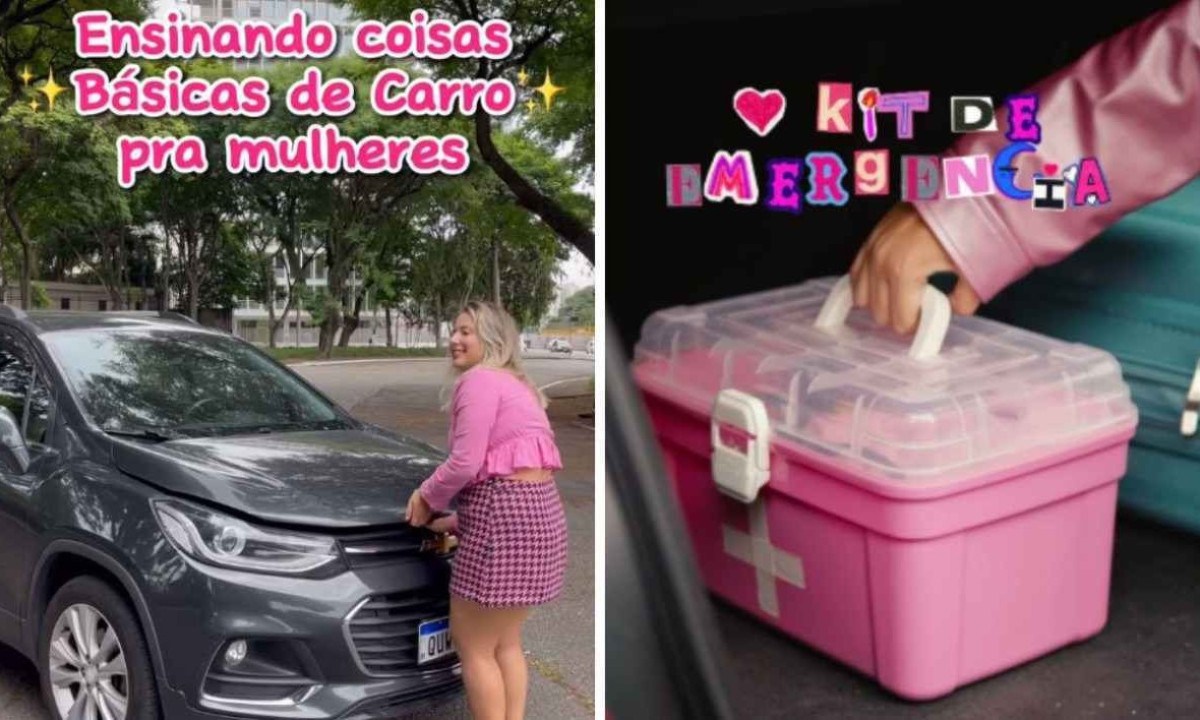 Vittória já ensinou suas seguidoras a fazer um kit de emergência para o carro -  (crédito: Reprodução / Instagram)