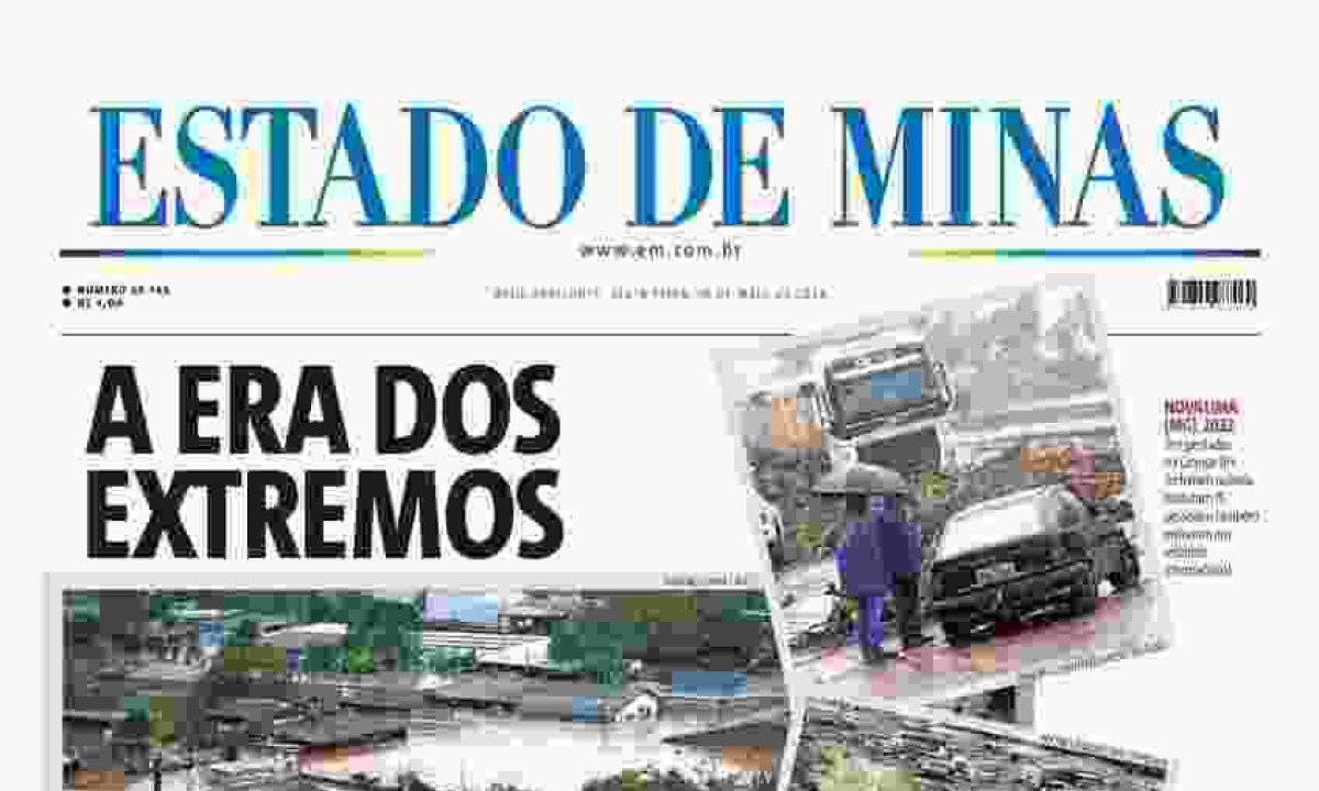 Confira a capa do Estado de Minas do dia 10/05/2024 -  (crédito: Estado de Minas)