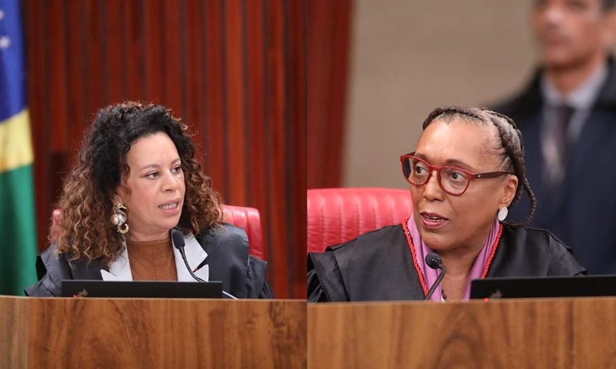 Edilene Lobo e Vera Lúcia participaram da sessão Plenária desta quinta-feira (9/5) -  (crédito: Alejandro Zambrana/Secom/TSE)