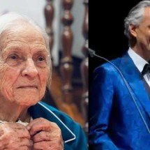 100 anos: família faz campanha para matriarca conhecer Andrea Bocelli - Reprodução / Redes Sociais // SUZANNE CORDEIRO / AFP
