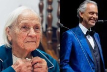 100 anos: família faz campanha para matriarca conhecer Andrea Bocelli