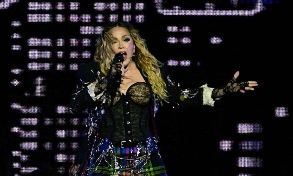 Madonna no show de Copacabana, no Rio de Janeiro
       -  (crédito: Pablo PORCIUNCULA / AFP)