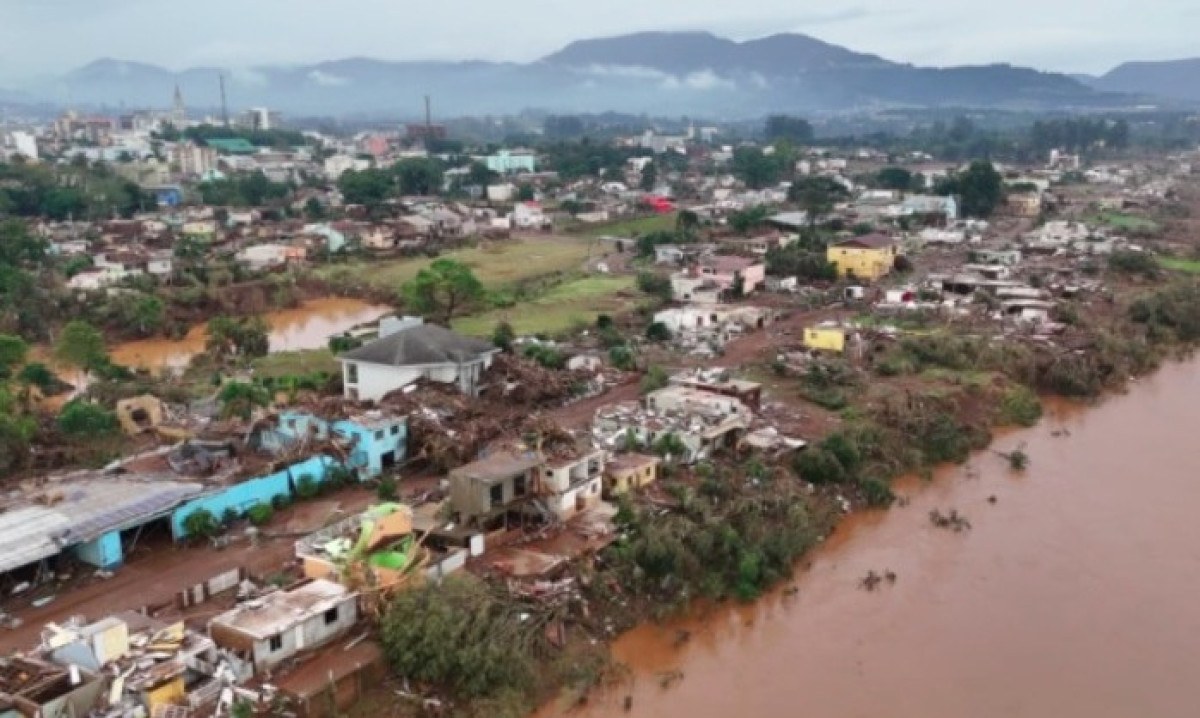 De acordo com a Defesa Civil, 437 dos 497 municípios do Rio Grande do Sul relataram algum problema relacionado aos temporais da última semana. -  (crédito: divulgação)