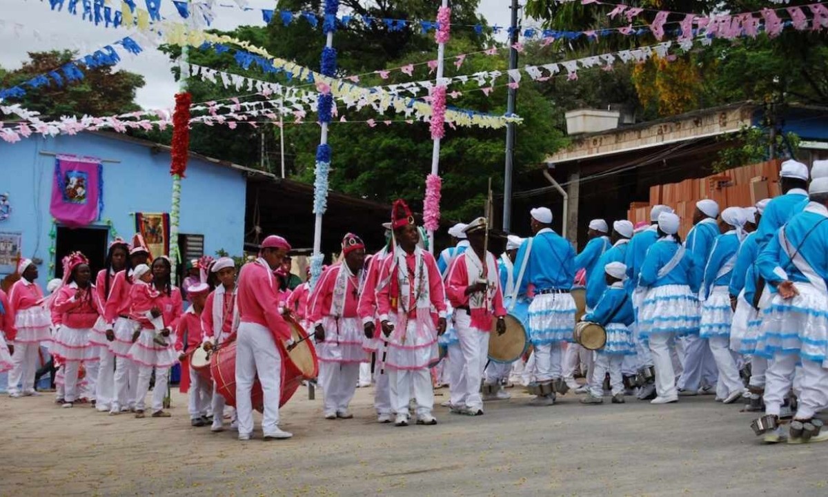 Festa de Nossa Senhora do Rosário, no Quilombo dos Arturos -  (crédito: Divulgação/Iepha-MG/Adebal de Andrade Júnior)
