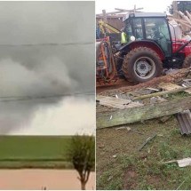 Vídeos: tornado atinge cidade do Rio Grande do Sul neste sábado (11/5) - Redes sociais