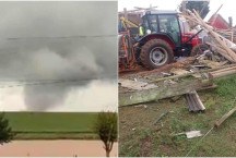 Vídeos: tornado atinge cidade do Rio Grande do Sul neste sábado (11/5)