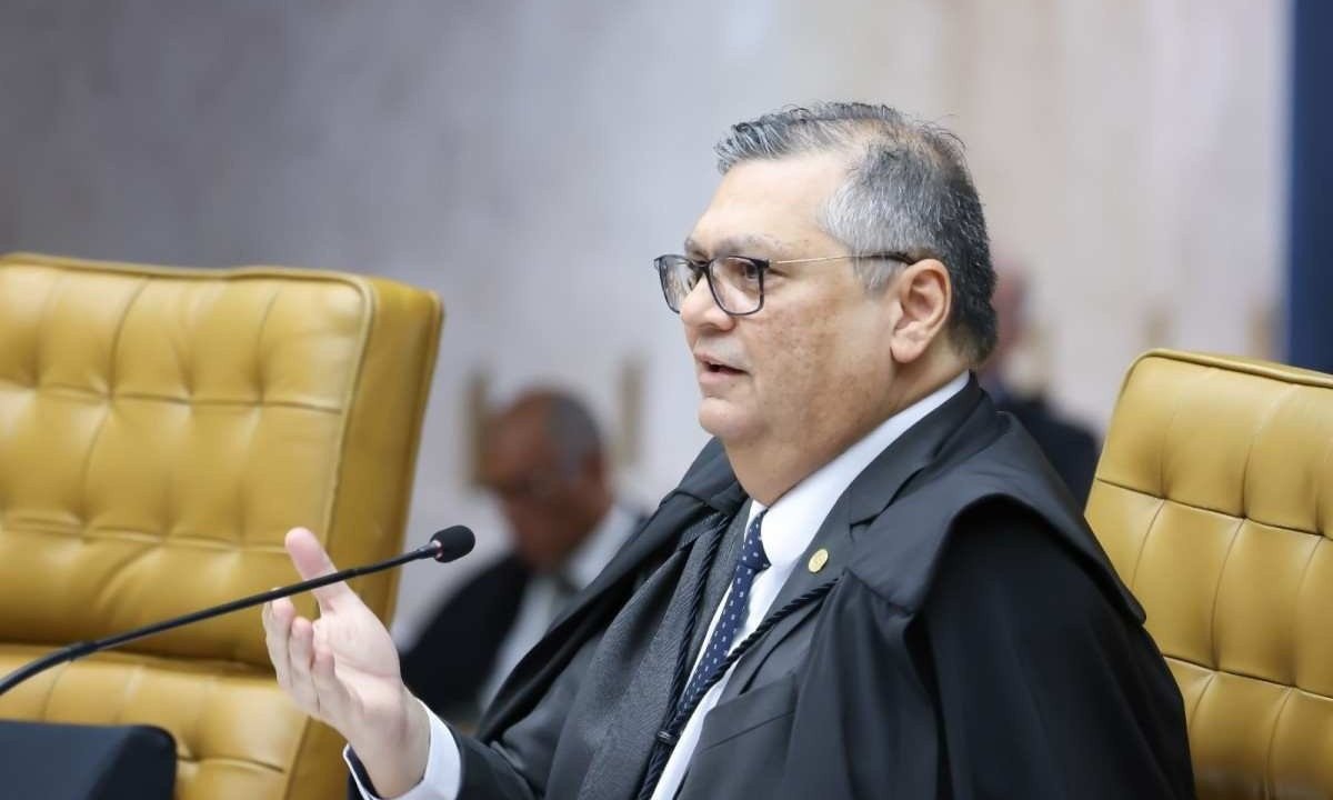 Ministro Flávio Dino pediu destaque da prorrogação do pagamento da dívida de Minas com a União; matéria deixa plenário virtual e passa a ser discutida no plenário físico -  (crédito: Antonio Augusto/SCO/STF)