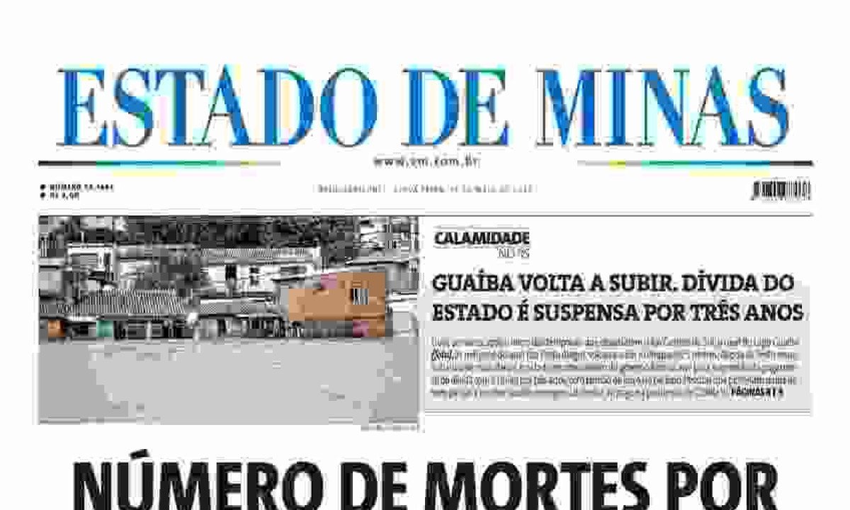 Confira a capa do Estado de Minas -  (crédito: Estado de Minas)