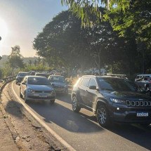 Acidente na Nossa Senhora do Carmo deixa trânsito lento nesta segunda-feira - Wellington Barbosa/EM/D.A Press