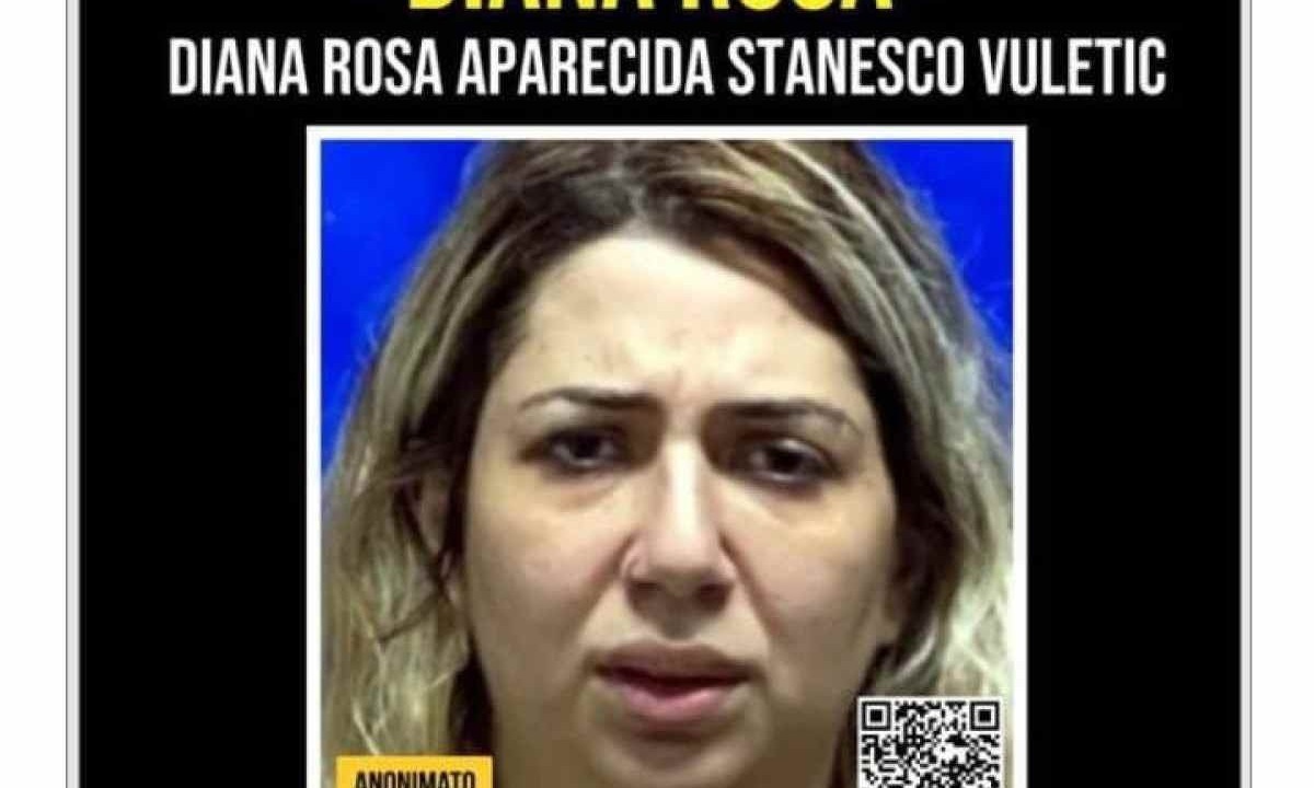 Diana Rosa Stanesco, de 39 anos, suspeita de envolvimento em golpe contra idosa milionária -  (crédito: Divulgação)