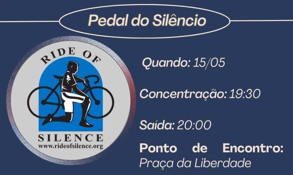 Pedal do Silêncio homenageia ciclistas mortos e feridos por veículos motorizados em vias públicas
 -  (crédito: Reprodução)