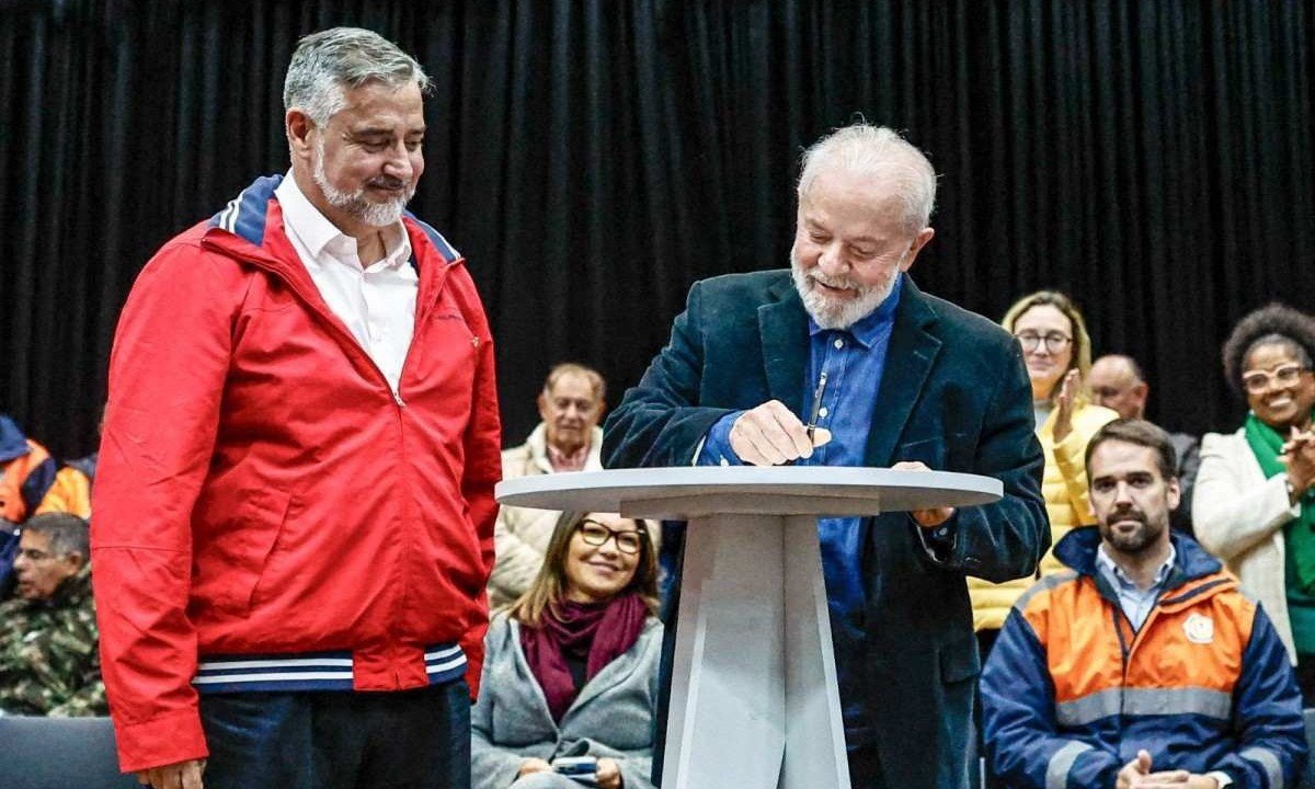 Presidente Luiz Inácio Lula da Silva anunciar novas medidas de auxílio aos afetados pelas enchentes no Rio Grande do Sul -  (crédito: Ricardo Stuckert / PR)