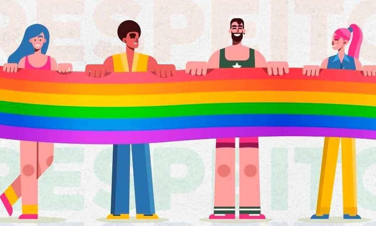 Campanha defende direitos de lésbicas, gays, bissexuais, transgêneros, queer, intersexuais, assexuais e outras identidades de gênero -  (crédito: Prefeitura de Raul Soares/reprodução)