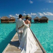 Confira 6 destinos paradisíacos ideais para celebrar o amor - Maldives Weedings/Divulgação