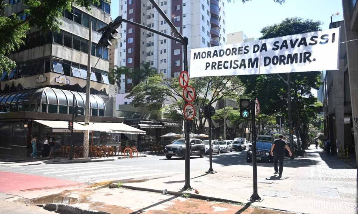Moradores reclamam de barulho na Savassi -  (crédito: Leandro Couri/EM/D.A.Press)