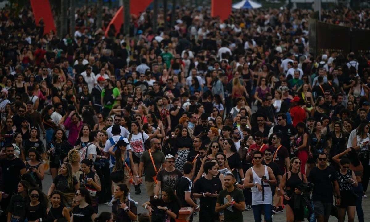 Mais de 40% dos ingressos foram vendidos para pessoas de fora do Rio de Janeiro -  (crédito: MAURO PIMENTEL / AFP)