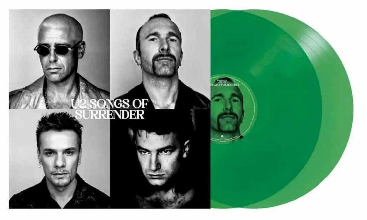 U2: 'Songs Of Surrender' ganha edição em vinil duplo verde transparente - (crédito: Foto: Universal Music / Island Records) U2: 'Songs Of Surrender' ganha edição em vinil duplo verde transparente - (crédito: Foto: Universal Music / Island Records)