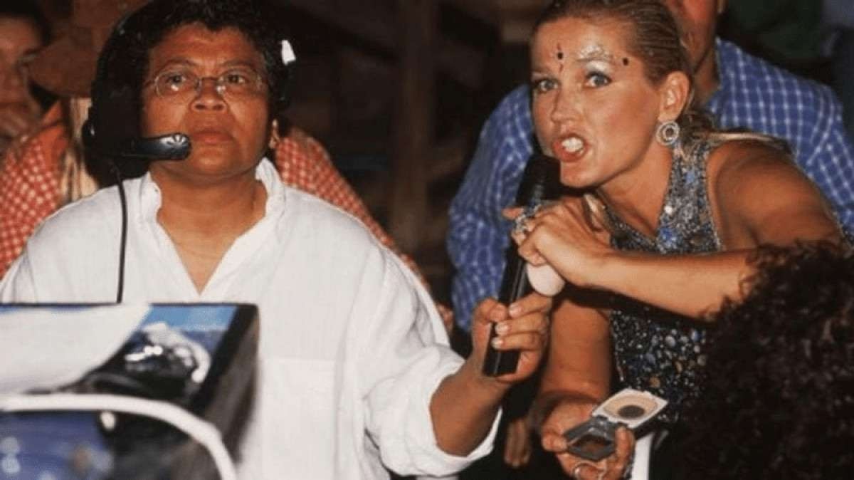 Xuxa e Marlene Mattos quando trabalhavam juntas
 -  (crédito: TV Globo/Divulgação)