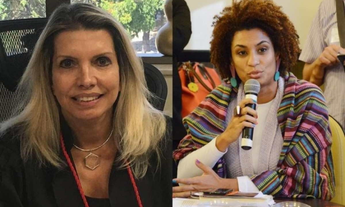 A desembargadora MarÃ­lia de Castro Neves Vieira, do Tribunal de JustiÃ§a do Rio de Janeiro, publicou nas redes sociais uma notÃ­cia falsa de que Marielle Franco estava 'engajada com bandidos' -  (crédito: ReproduÃ§Ã£o/Facebook - Renan Olaz/CMRJ)