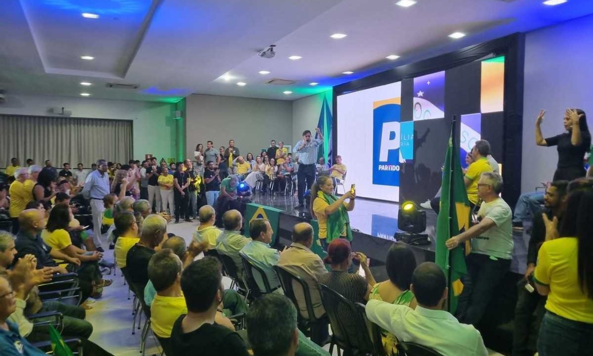 Encontro reuniu deputado Nikolas Ferreira e outras lideranças do PL em Montes Claros  -  (crédito: Luiz Ribeiro - EM/DA Press)