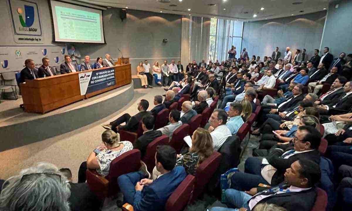 Cerca de 300 prefeitos mineiros conversaram com parlamentar sobre demandas diversas -  (crédito: MAYRA/DIVULGAÇÃO)