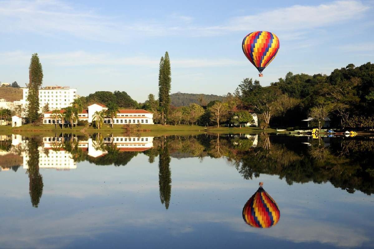 Em São Lourenço, não deixe de fazer o passeio de balão e deslumbrar com a paisagem do Sul de Minas 