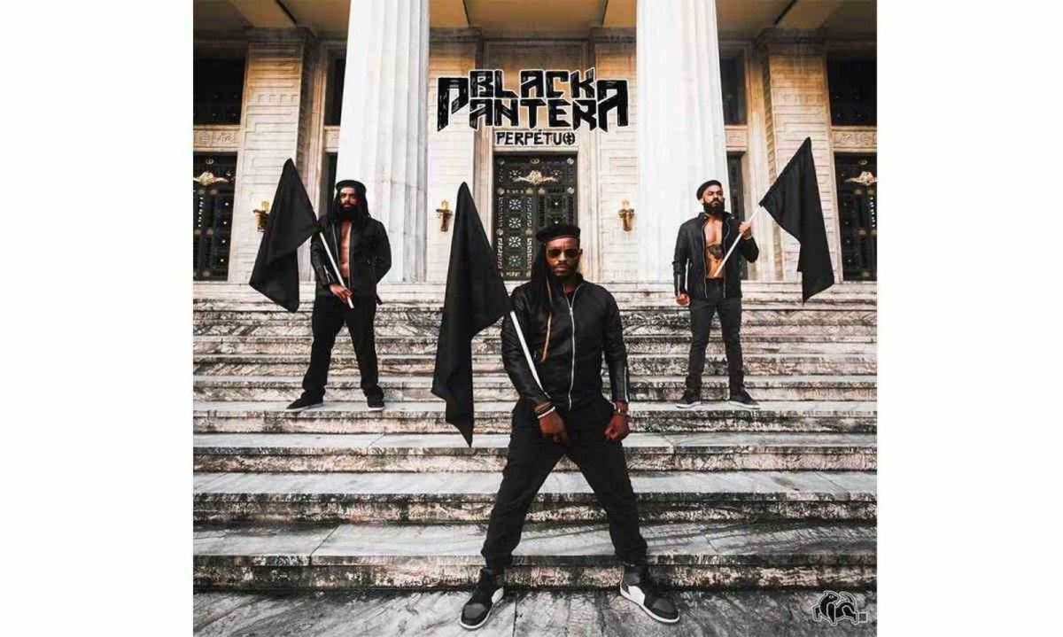 Capa do álbum Perpétuo, o quarto da banda Black Pantera -  (crédito: Marcos Hermes com arte de Pedro Hansen)