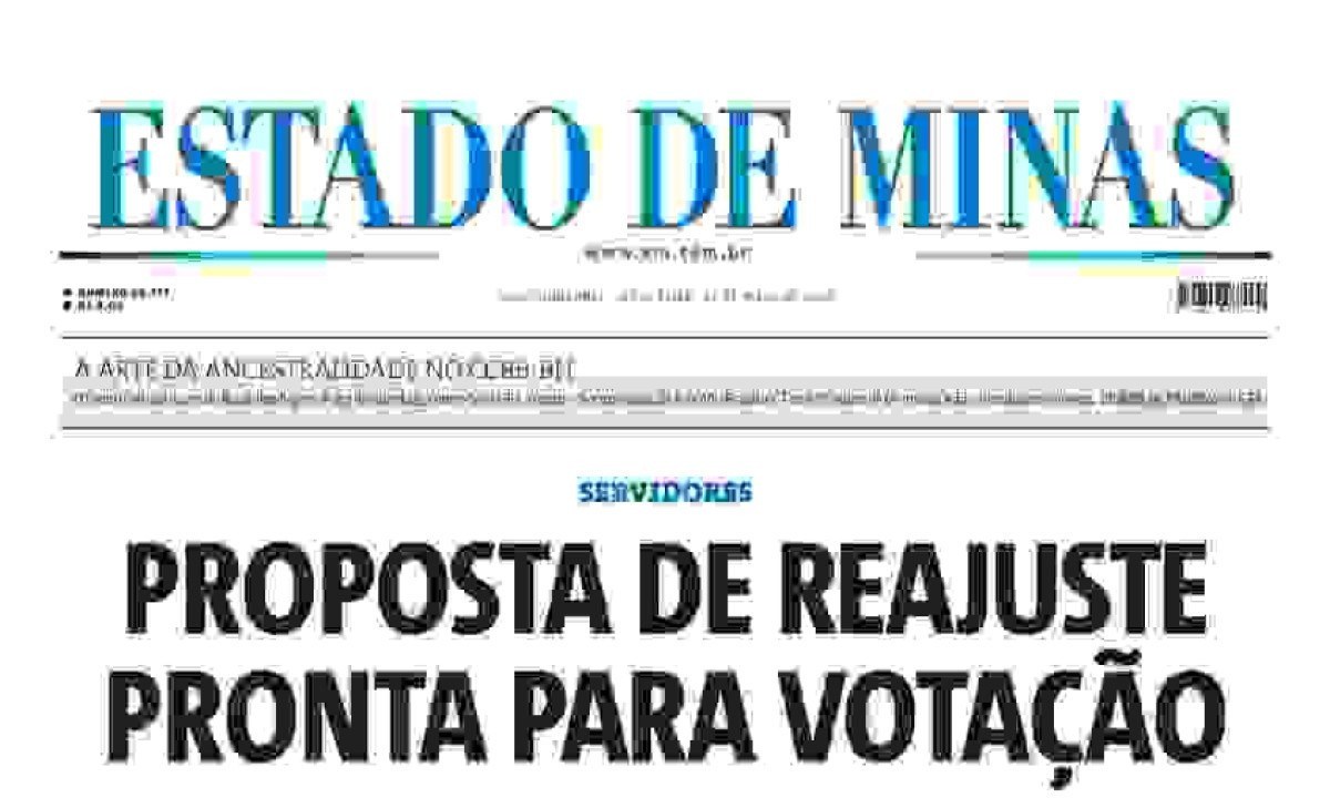 Confira a capa do Estado de Minas do dia 24/05/2024 -  (crédito: Estado de Minas)