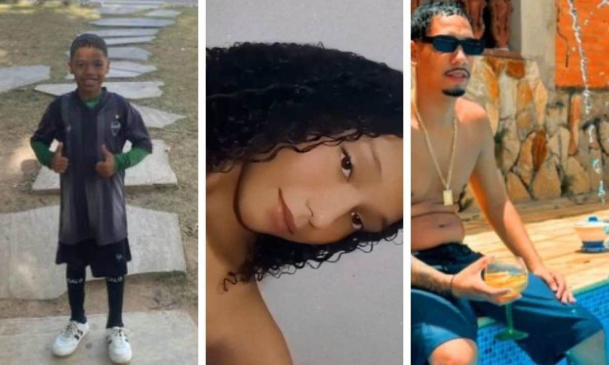 Heitor Felipe, Laysa Emanuele e Felipe Moreira Lima morreram durante uma festa de aniversário na noite dessa quinta-feira (23) em Ribeirão das Neves -  (crédito: Redes Sociais)