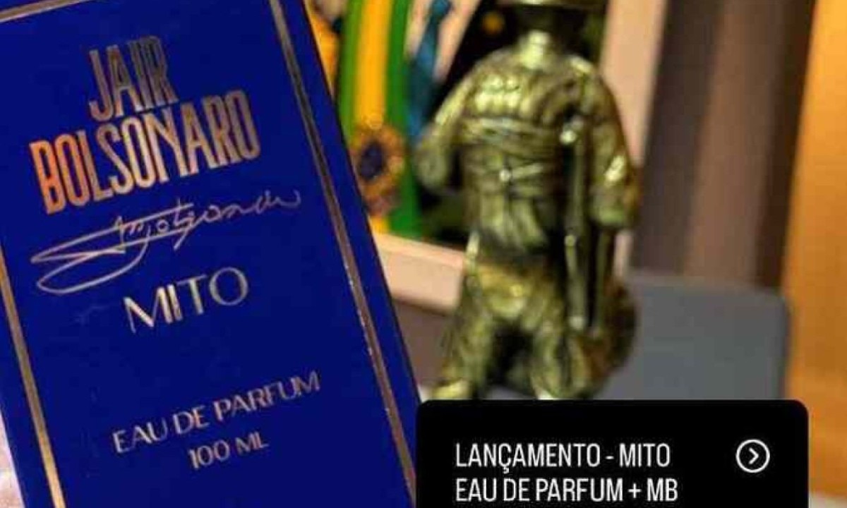 Novo perfume de Bolsonaro será lançado no dia 30/5 -  (crédito: Reprodução Agustin Fernandez /  @agustinofficial)