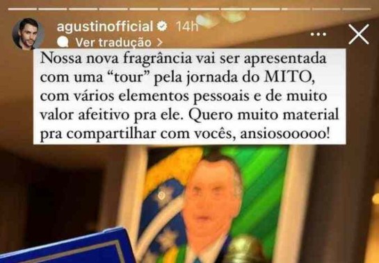 Reprodução Agustin Fernandez / @agustinofficial