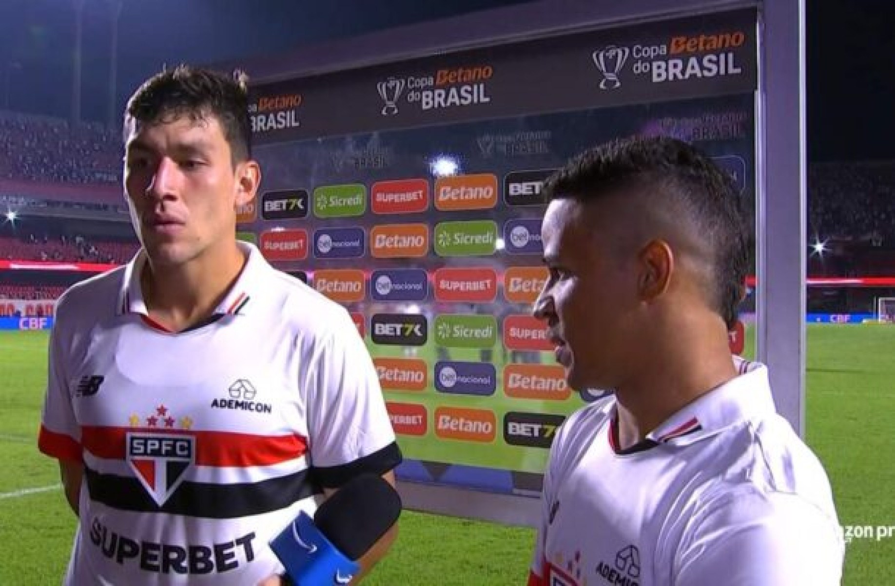 Erick brinca após assistência de Ferraresi em vitória do São Paulo: ‘Vou pagar o jantar’