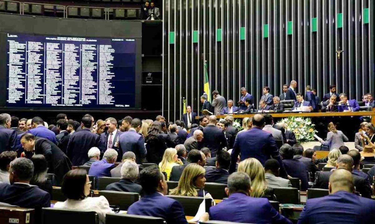 Plenário da Câmara: destinação de emendas parlamentares são alvo de tribunais de contas -  (crédito: LUÍS MACEDO/CÂMARA DOS DEPUTADOS)