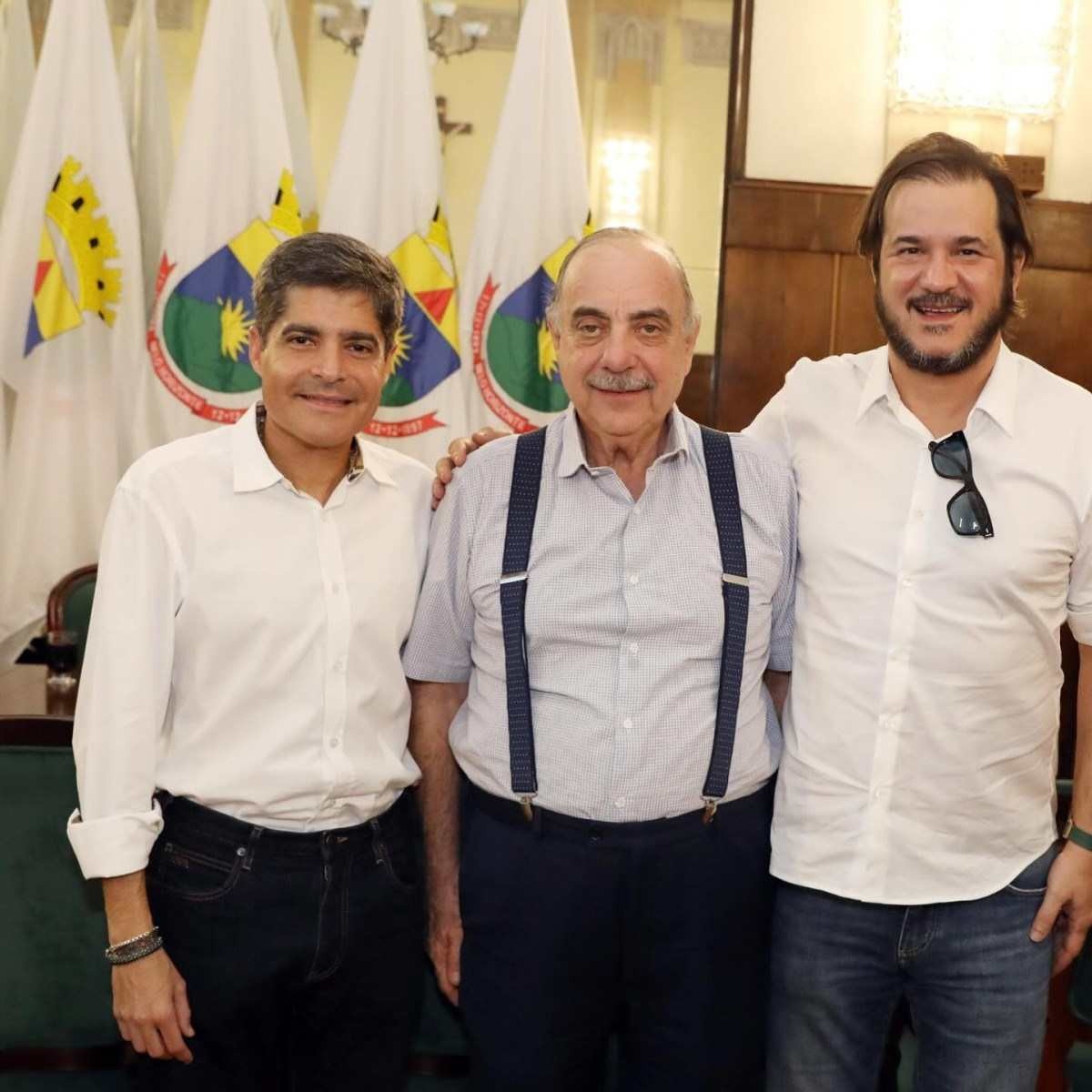 Fuad Noman reúne-se com ACM Neto e Rueda Fuad Noman reúne-se com ACM Neto e Rueda