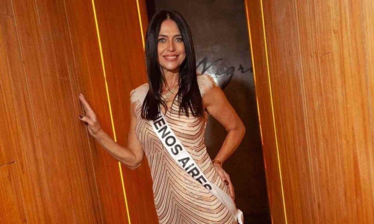 Alejandra Rodriguez, de 60 anos, foi primeira de sua idade a disputar o Miss Argentina -  (crédito: Reprodução / Instagram)