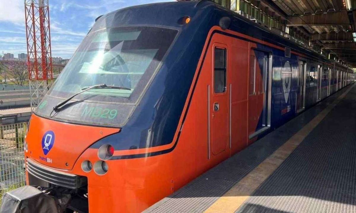 O Metrô BH vai alterar a circulação de trens nos dias 1º e 2 de junho -  (crédito: Divulgação/ Metrô BH)
